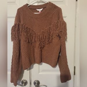 Juniors fringed sweater xl 15/17